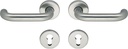 ECO D110/R Handle Set with Rosettes PZ for Escape Doors Door Thickness 40-66 mm Aluminium Silver Anodised