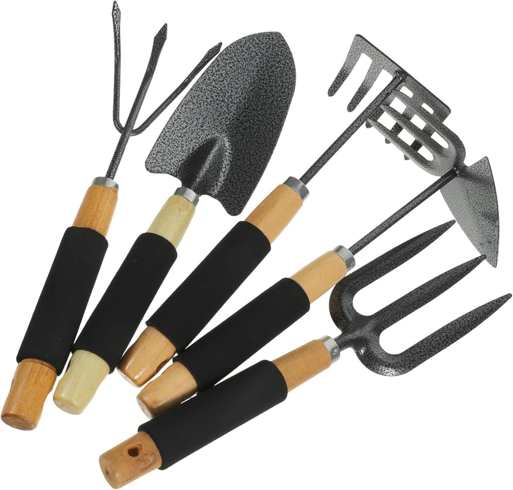 1Set Garden Hand Tools Durable Outdoor Gardening Tools for Planting and Soil Loosening Ergonomic Design Portable Garden Tools for Enthusiasts