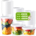 60 Set Deli-Containers-with-Lids: [8oz 16oz 32oz] Combo Plastic-Food-Storage-Containers-with-Lids, To-Go-Containers, Meal-Prep-Containers