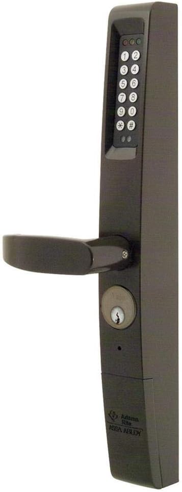 Keypad Entry Door Lever, Dark Bronze