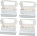 Zerodeko 10pcs Bulk Cake Boxes Small Boxes for Treats Cupcake Storage Containers