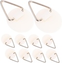 50pcs Plate Hangers Adhesive Round Hook Hanger Hooks for Display Easy Install