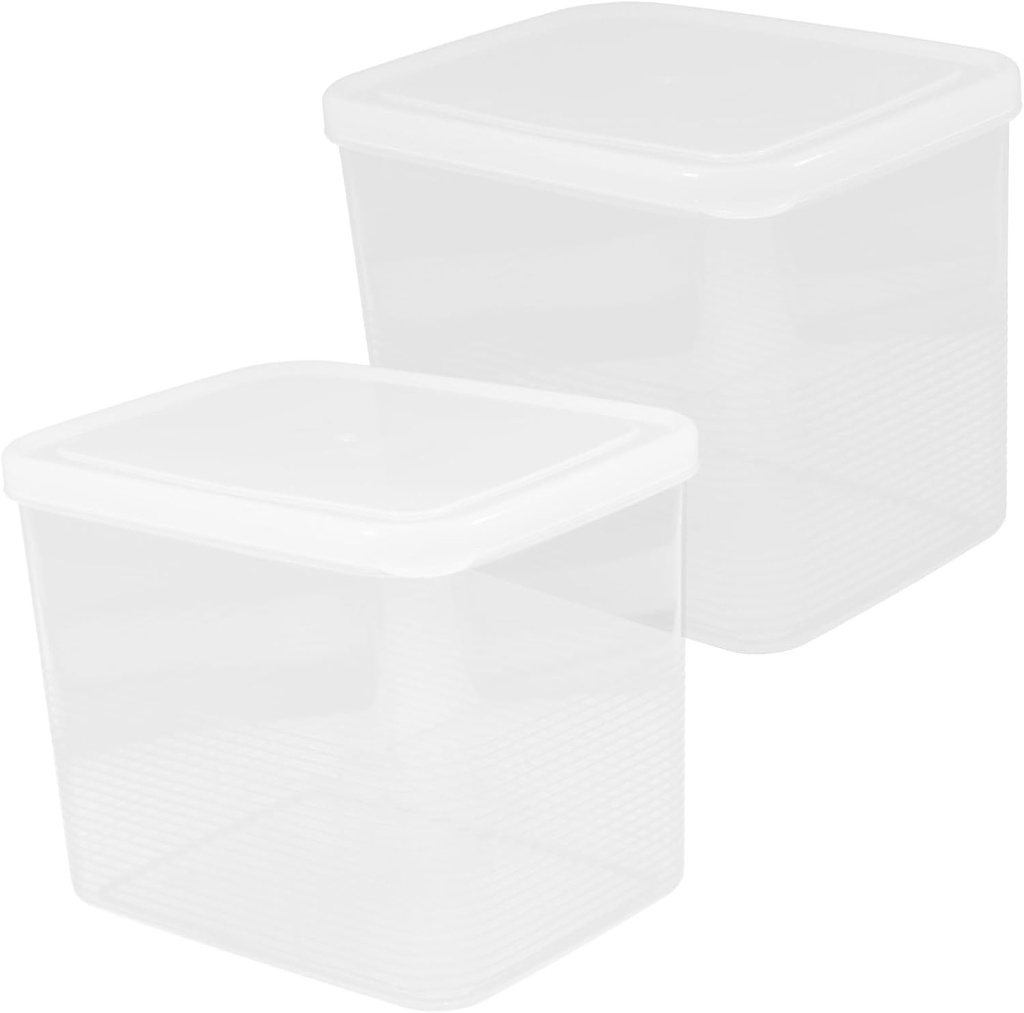 ABOOFAN 2pcs Bread Containers Lids Storage Boxes for Toast Fruit Snacks Leakproof Sealing Boxes Compact Kitchen Storage Picnic Use