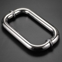 8" Glass Door Handle Shower Door Handle Made of Back to Back Stainless Steel