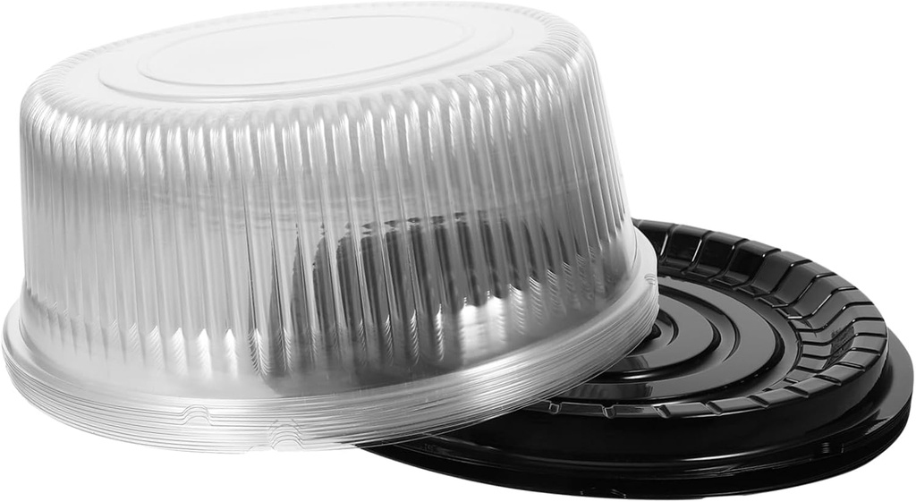 10pcs Cake Boxes Portable Cake Carrier for Bakeries Tea Houses and Home Use Sturdy Design Lid to Protect Desserts