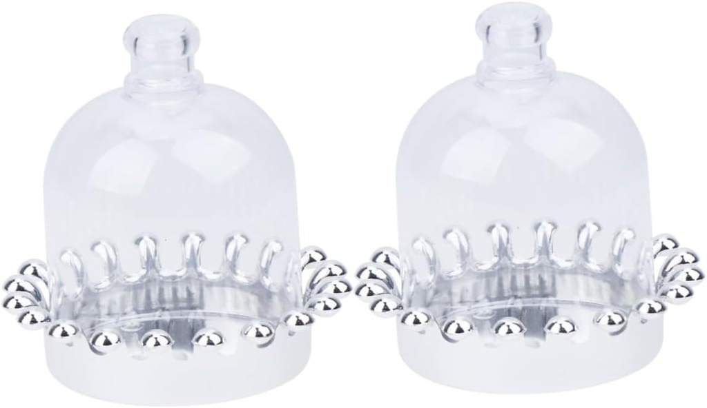 KICHOUSE 12pcs Cakes Dome Cover Cake Carrier for Storage Portable Cupcake Stand Plate Wedding Party Server