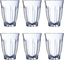 Set of 6 High Shape Strong Glass Tumblers 40 CL Arcade ARC