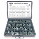 Grade 5 Hex Cap Bolts Screws, Nuts, Washers, Lock Washers Assortment Kit - 574 Pieces!