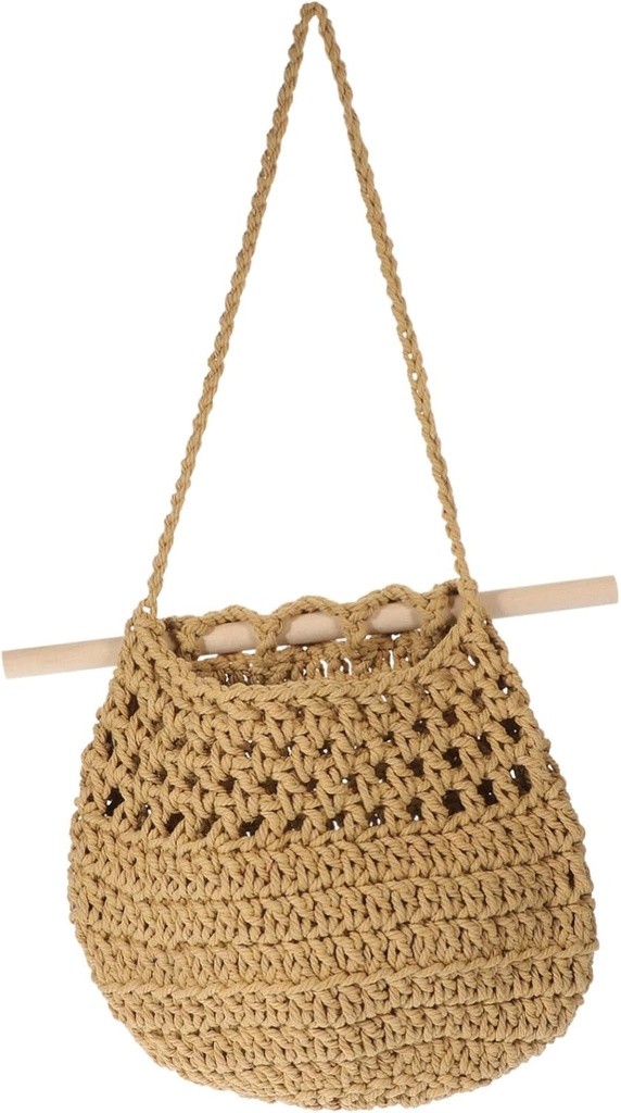 Macrame Hanging Fruit Basket Bohemia Style Kitchen Decor Wall Basket Storage