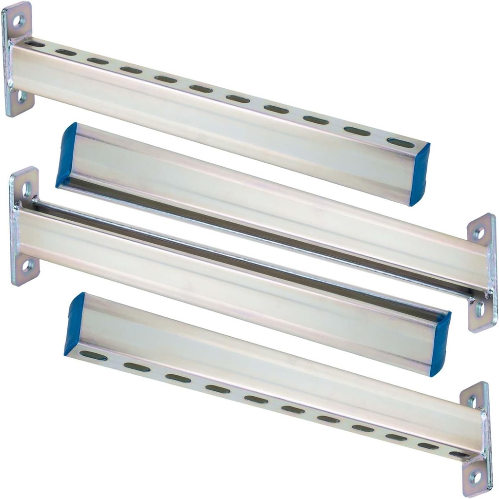 4 Pack Steel Shelf Bracket,DIY Bracket,Display Bracket,Tool Shelf Support,DIY Projects,Metal Strut Channel, Slotted,Pipe Suppor,Galvanized Coating,22 in Length.