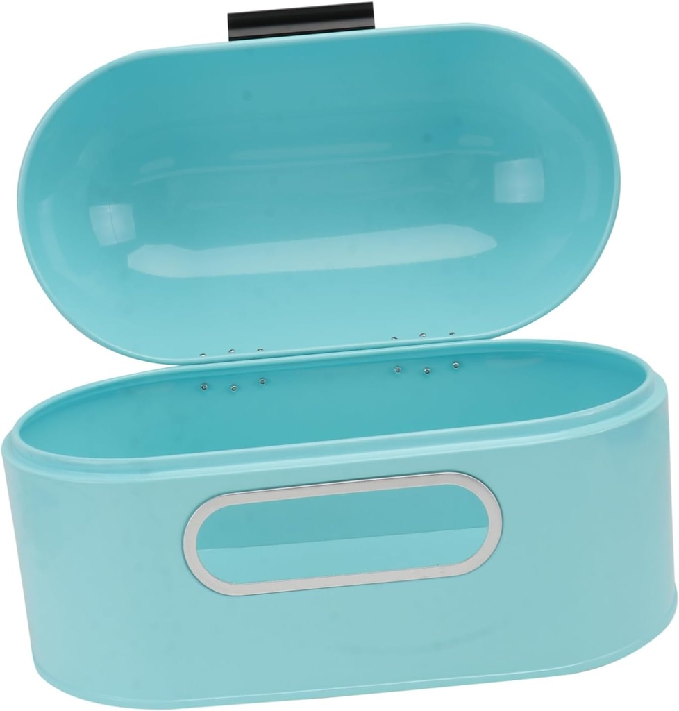 ABOOFAN 1Pc Metal Bread Box Storage Container for Kitchen Home Bakery Multi Functional Bread Holder for Snacks Fruits Daily Essentials
