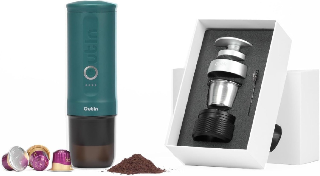 OutIn Nano Complete set Portable Espresso Machine with Double Shot Accessorries
