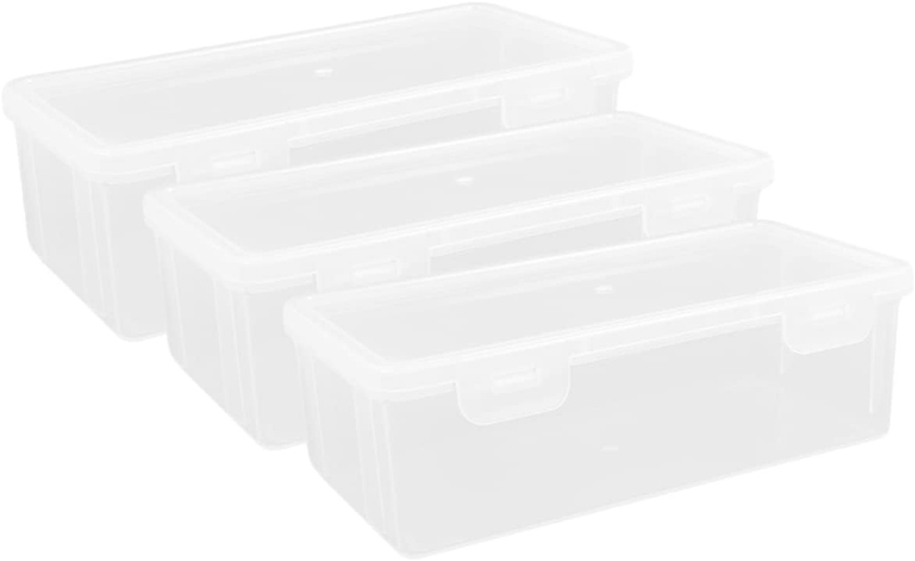 3pcs Bread Storage Box Food-grade Container for Bread Cake and Fruits for Kitchen Organization and Refrigerator Storage