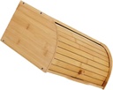 Unomor Bamboo Bread Box Sliding Lid Extra Large Bread Storage Container for Kitchen Counter and Pastries