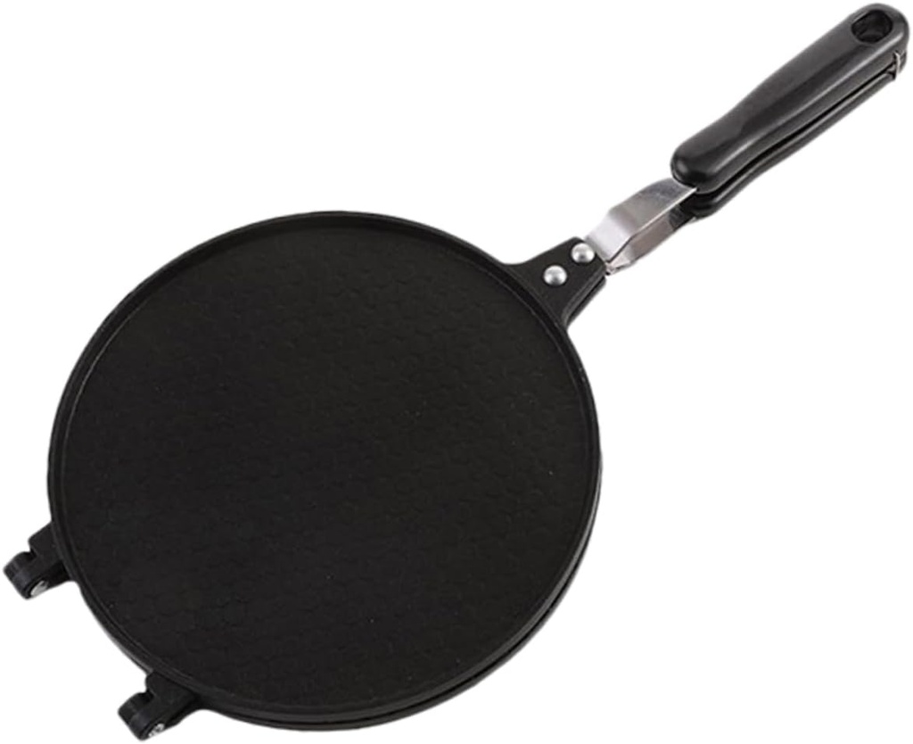 Cookie Machine Portable Waffle Maker Cone Machine Egg Roll Making Baking Tool Non Stick Mold Pan Double Side Baking Tool Easy to Grip Heat Insulation