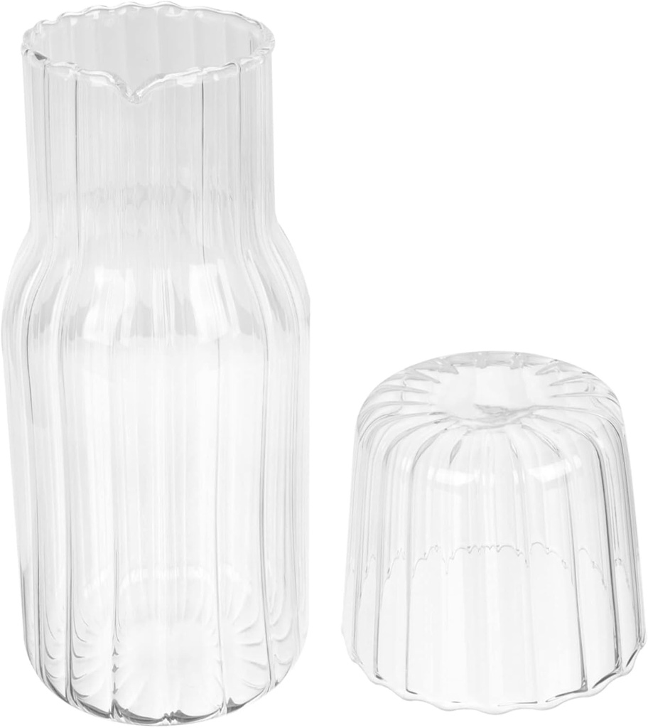 Versatile Cold Water Pot Transparent Glass Juices Storage Container for Home Use for Scented Tea and Fruit Beverages Safe and Design