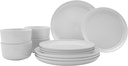 Staub Ceramic Dinnerware 12-pc Set - White