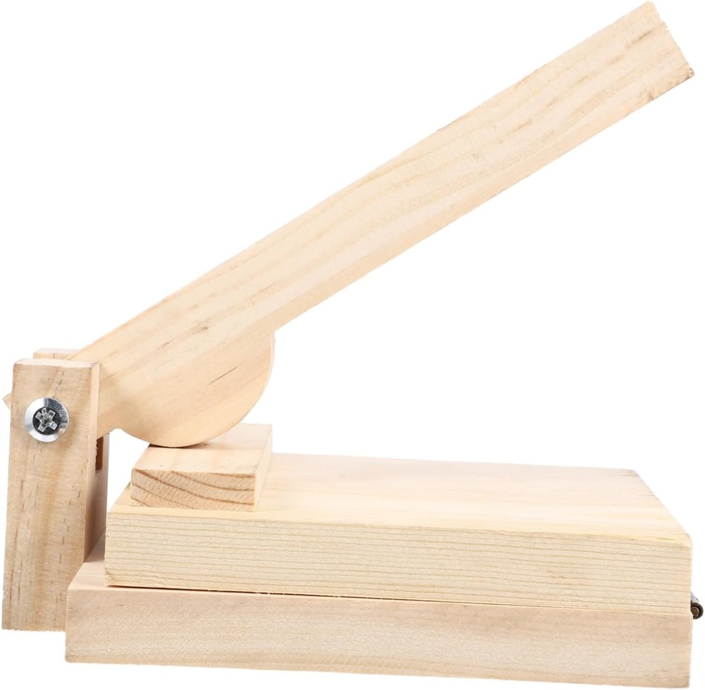 PRETYZOOM Creative Dumpling Pressing Mold Ergonomic Wooden Tool for Easy Dumpling Wrappers Biscuits and More Sturdy Kitchen Gadget