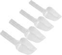 4pcs Food Scoop Plastic Ice Scoops Handle for Baking Cooking and Household Use Kitchen Flour and Ice Bucket Multi-purpose Kitchenware