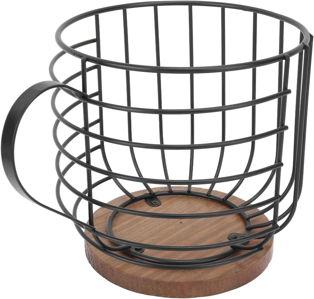 Coffee Sheath Support, Spacious Size Keep the Basket of the Coffee Pod Organized for the Bar (Wordless Black)