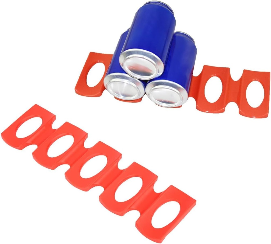 Soda Can Organizer, 2Pcs Can Organizer for Refrigerator Silicone Fridge Holder Drink Dispenser for Fridge Beer Can Stacker Storage Holder