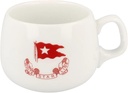 White Star Line Titanic Reproduction Porcelain Coffee, Espresso Mug, 8 oz, Third Class Design