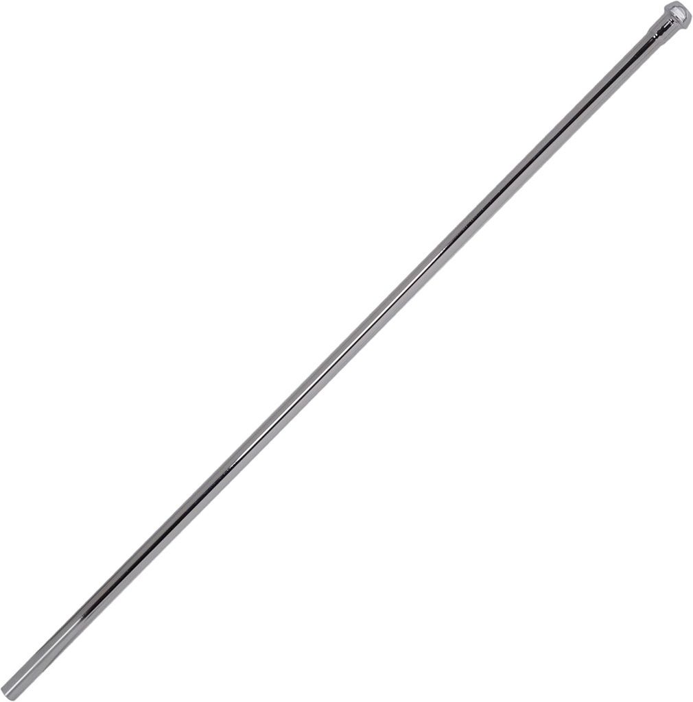 Westbrass D120-26 3/8" x 20" Annealed Brass Bullnose Faucet Riser, Polished Chrome