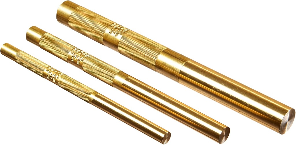 Mayhew Tools 61360 Brass Drift Punch, 3-Piece Set
