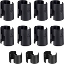 Shelf Lock Clip, 25 Pairs (50 Pcs) 0.73 Inches Wire Shelving Lock Clips Post Shelvings Sleeves Replacements for Wire Shelving