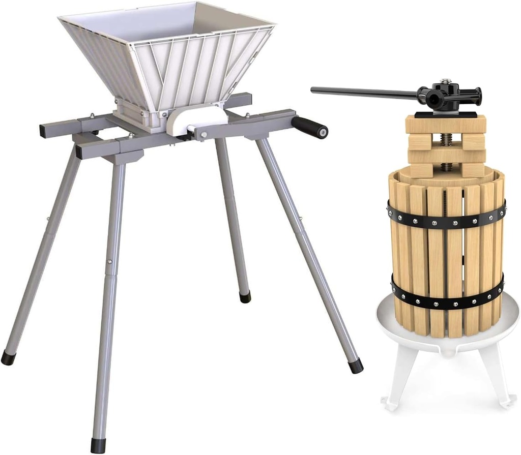 4.75 Gallon/18L fruit press with 7L fruit crusher