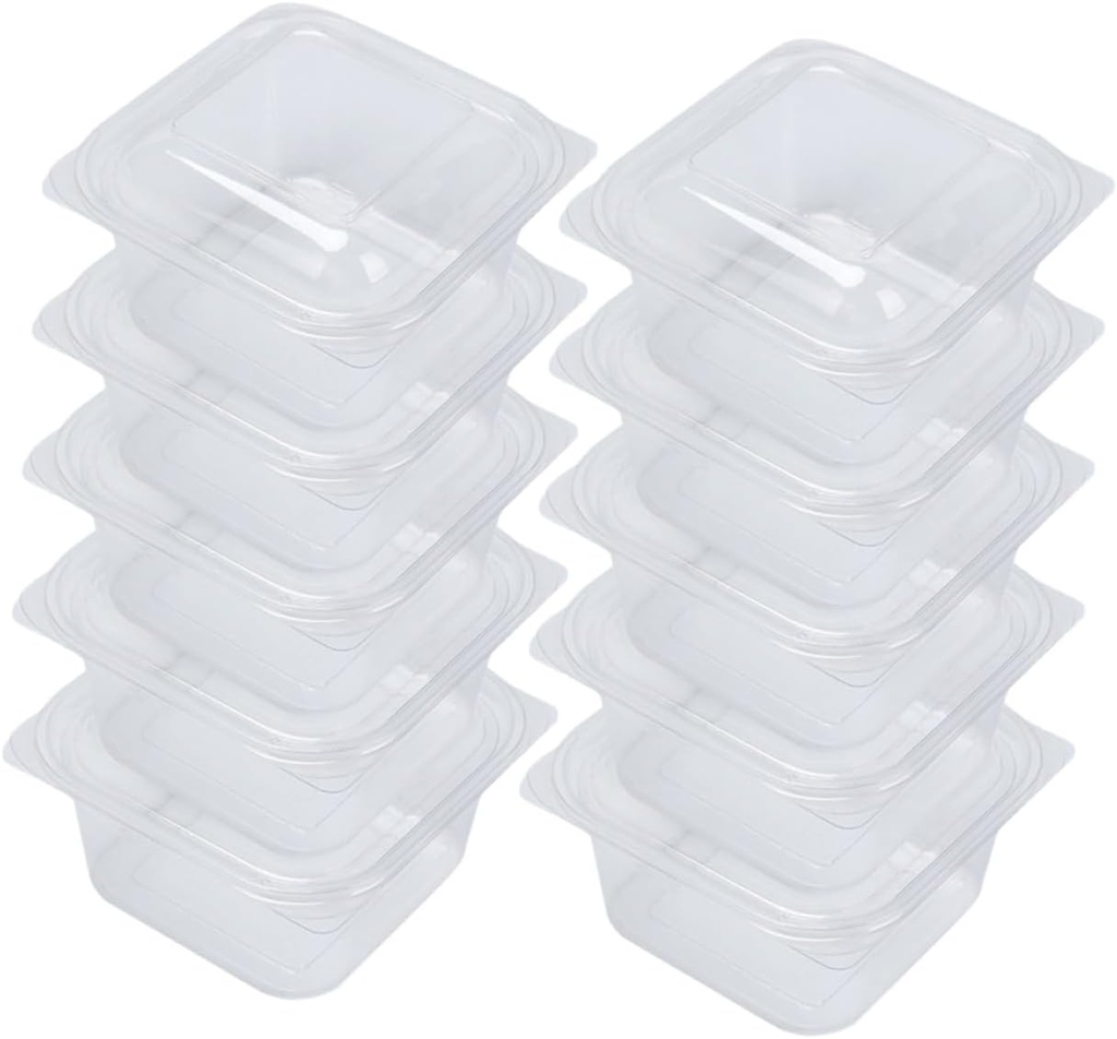 Ciieeo 10pcs Dessert Boxes Cake Carriers Muffin Box Snack Containers Portable