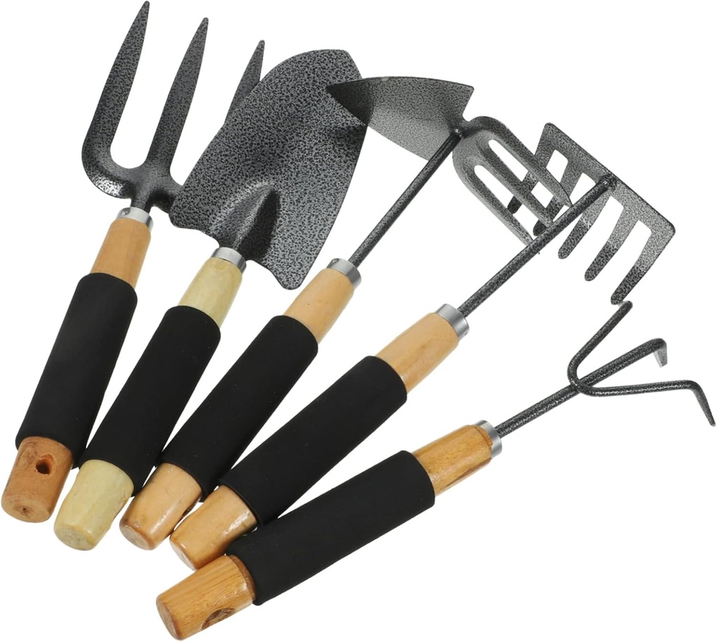 Totority 1set Garden Tools Kit Gardening Hand Tools for Planting Includes Rake Shovel and Cultivator and Practical for Outdoor Use