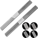 [-] 4-Way Wood Rasp File 2pcs Steel Hand File Wood Rasp Set Half Round Flat and Needle Files Easy to Use Sharping Tools for Wood Metal Woodworking [-]
