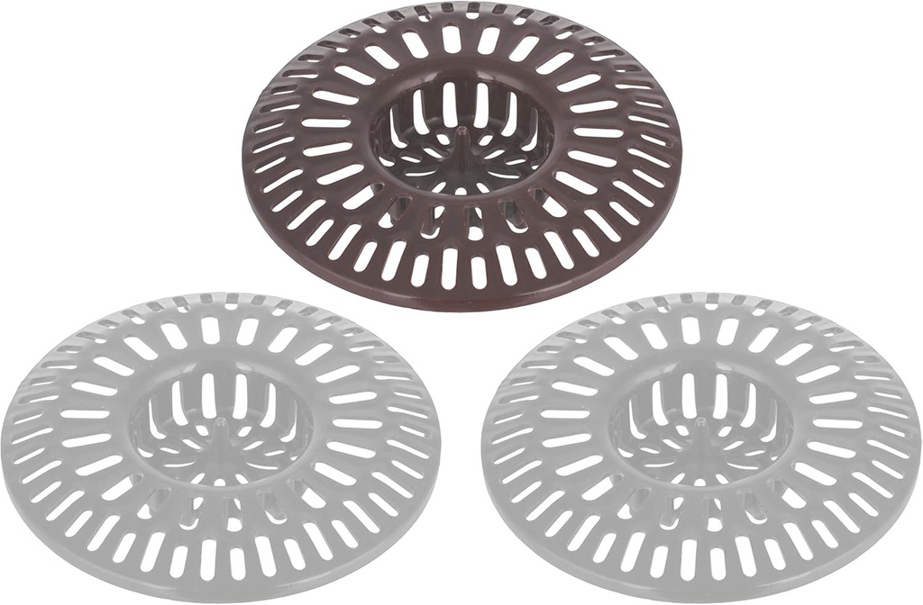Bathtub Cover Tub Protector Trap - Pack of 3 - Shower Basket Hair Strainer Bathtub Drain Strainers - Bathroom Sink Hair Catcher