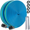 Sprinkler Hose 100FT, Heavy Duty Watering Hoses, Efficient Irrigation Tubing for Garden Lawn Sprinklers System with 40 Pack Staples