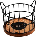 Pod Container Iron Storage Basket Coffee Pod Storage Tea Bag Holder Kitchen Basket