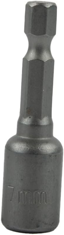 Magnetic Nut Screwdriver 14 Hex Shank, Compatible with All Power Tools (7mm)
