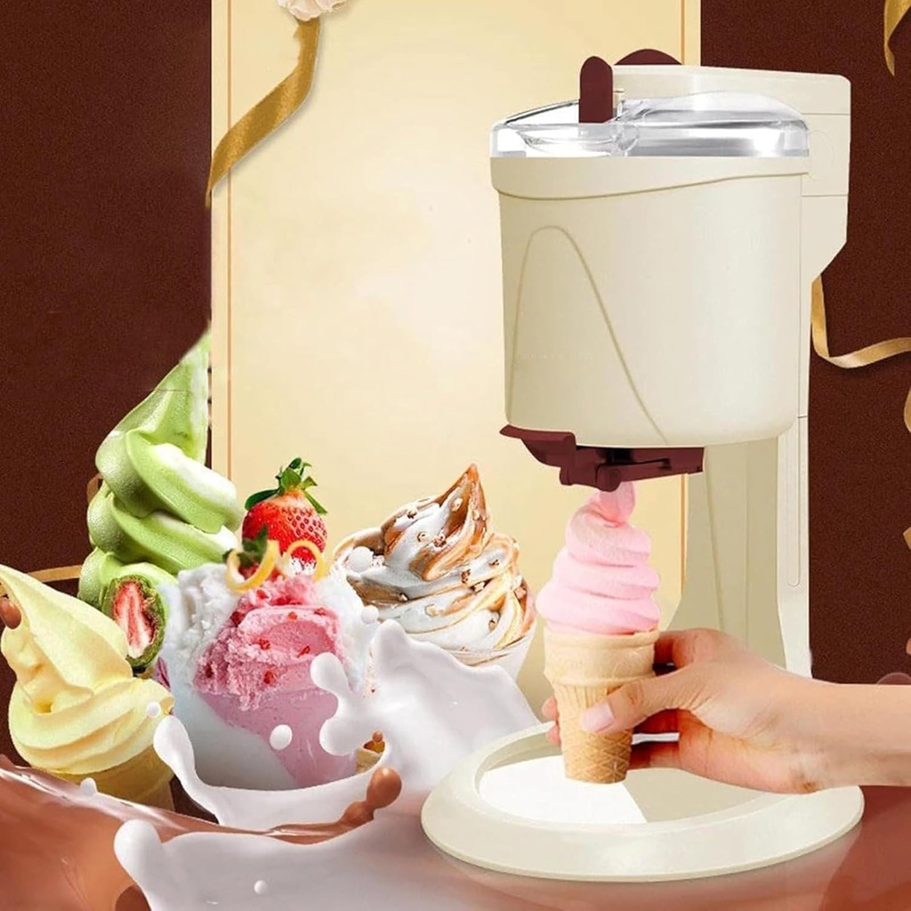 Home Ice Cream Machine Soft Ice Cream Maker, Fully Automatic Mini Fruit Freezer Container, Yogurt Ice Cream, Suitable For Home Diy Kitchen