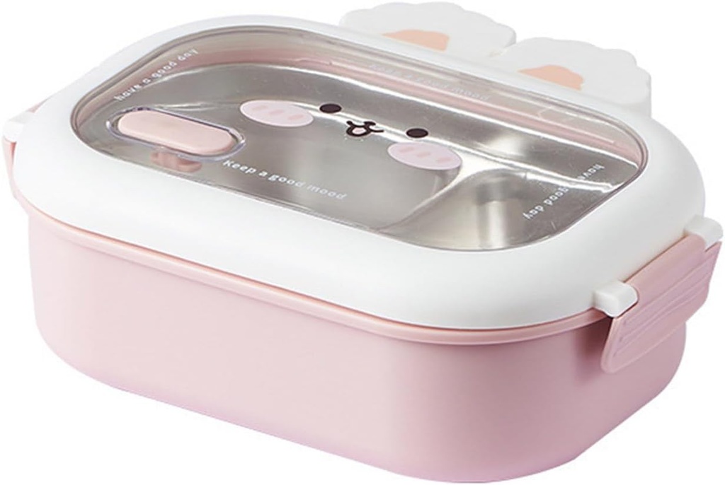 Leak Proof Food Storage Case Portable Rabbits Lunch Case For Kids Stainless Steel Container With Secure Seals