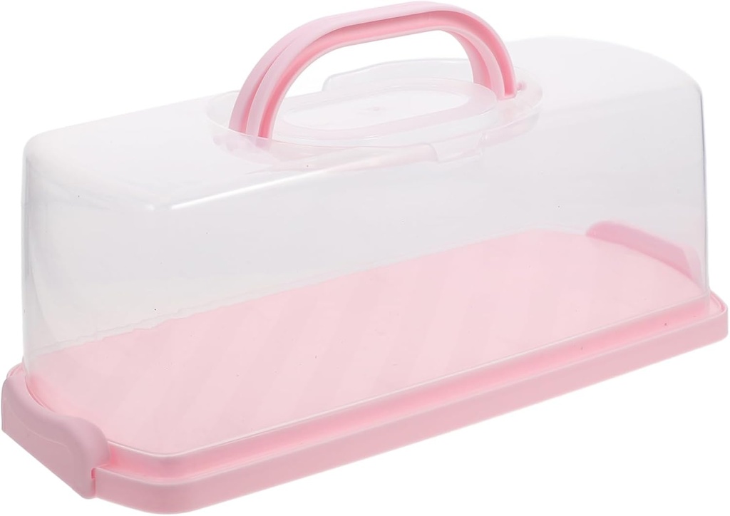 Loaf Bread Storage Container Lid and Handle Cake Container Bread Box Portable for Baking