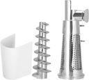 Tomato Juicer Accessories for Mixer Attachment with Meat Grinder Screw Shaft, Aluminium Alloy Filter Sleeve Baffle