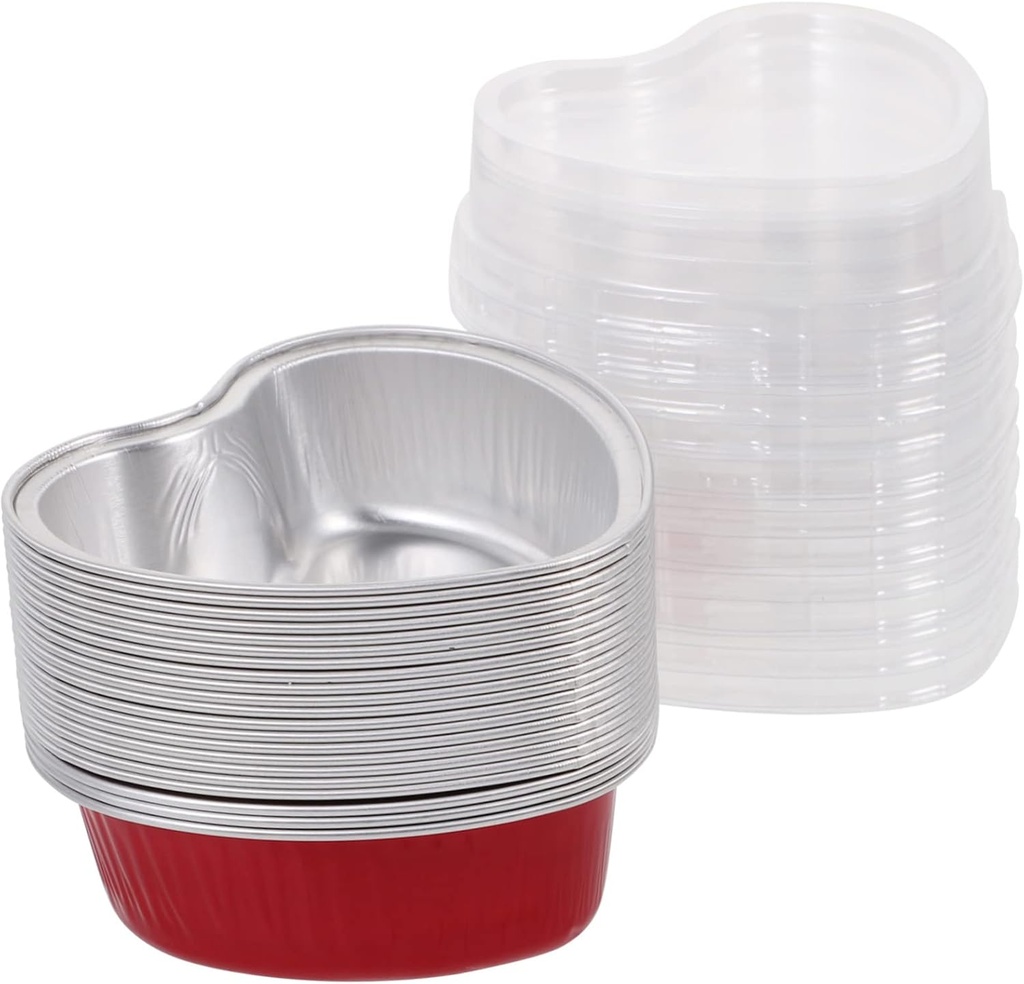 Garneck 20pcs Heart Shaped Cake Boxes Treat Boxes Lids Compact for Cake Safe for Party Use