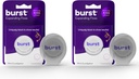 Burst Expanding Dental Floss (Mint Eucalyptus/80 Yards) | Stain Absorbing & Woven Tooth Floss with Xylitol Coating to Fight Cavities | Vegan | Paraben Free Expanding Floss
