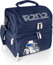 PICNIC TIME Star Wars R2-D2 Pranzo Lunch Bag, Insulated Lunch Box with Utensil Set, Lunch Cooler Bag, (Navy Blue), Star Wars R2-D2 - Navy Blue, 11 x 7.5 x 12