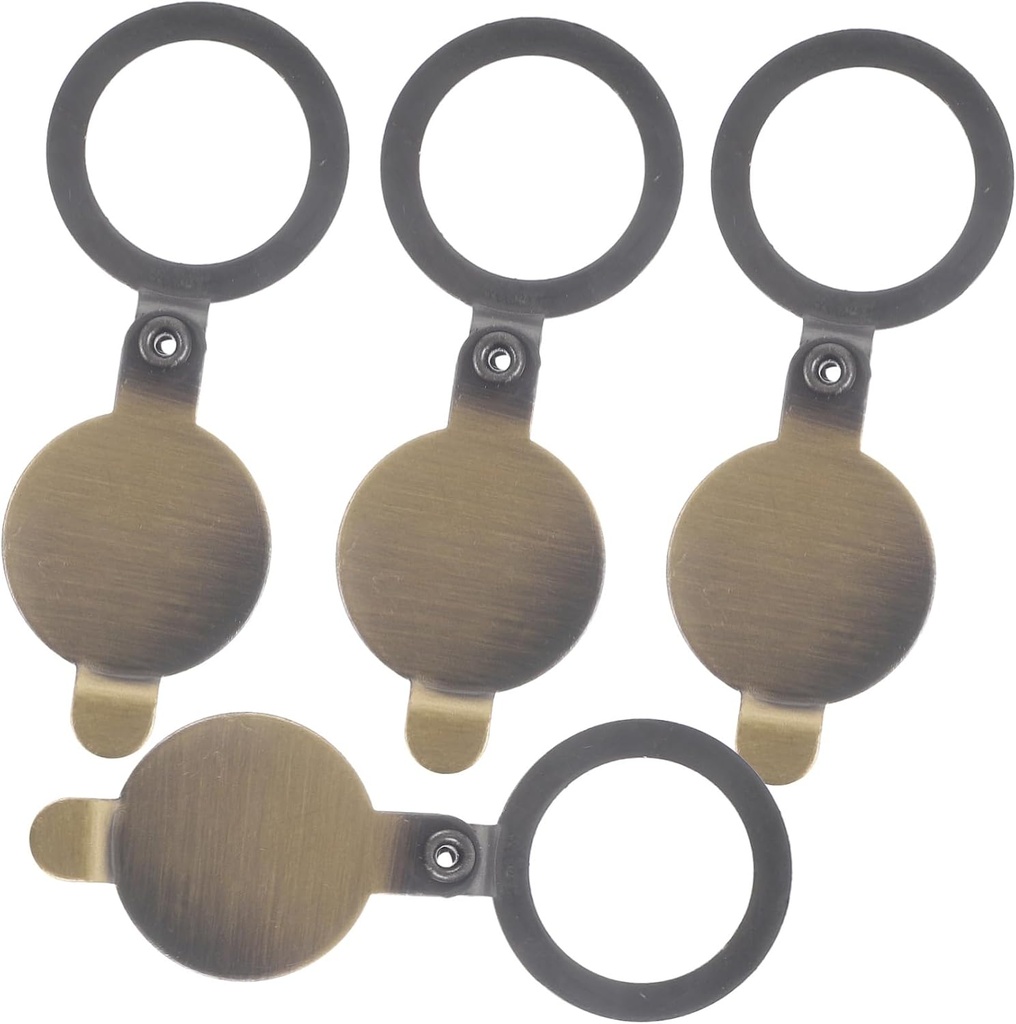 4pcs Door Viewer Privacy Cover Copper Peephole Protector Easy Install for Home Privacy Blocker Compatible Standard Door Viewers