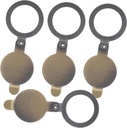 4pcs Door Viewer Privacy Cover Copper Peephole Protector Easy Install for Home Privacy Blocker Compatible Standard Door Viewers