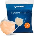HALYARD FLUIDSHIELD Level 3 Disposable Face Mask with SO SOFT Earloop Mask, Made in the Americas, Level 3, 28797