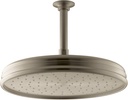KOHLER 45202-BV Traditional Round Rainhead with Katalyst Air Induction Spray, 2.0 GPM, 8-Inch, Vibrant Brushed Bronze
