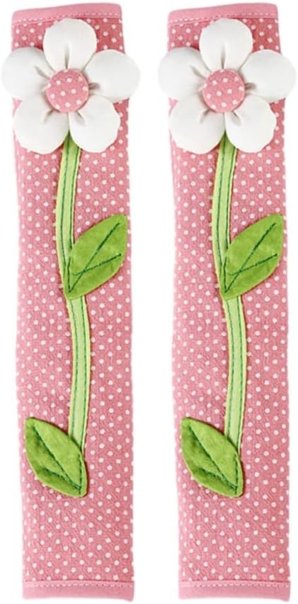Refrigerator Door Handle Covers Washable Keep Appliance Clean for Fridge Microwave Stove Oven Catch All Stains Dust Dirty Fingerprint, Removable Refrigerator Handle Covers Set of 2 (Pink Flowers)