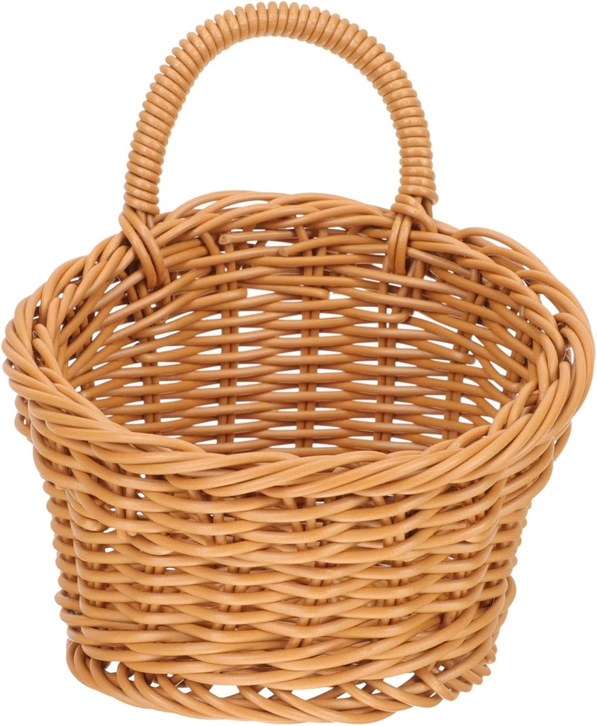 LIFKOME Seagrass Basket Hanging Kitchen Storage Wall Decor Garlic Ginger Basket for Kitchen